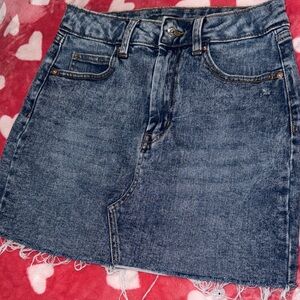 Wild Fable Blue Denim A-Line Skirt